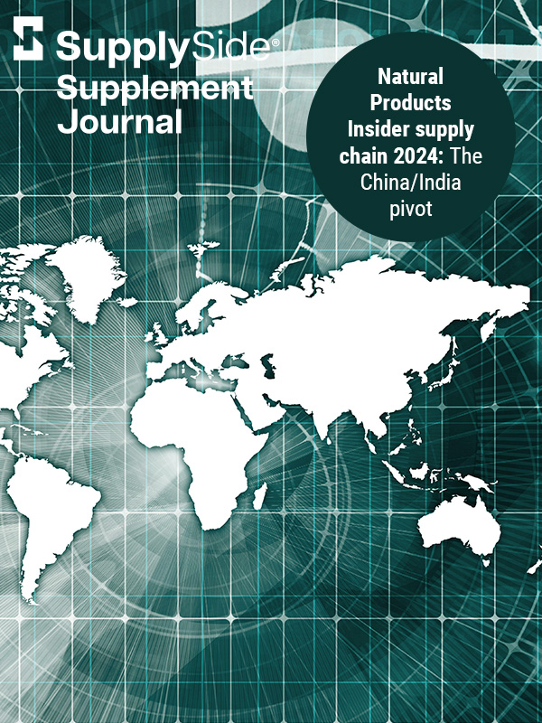Report: SupplySide Supplement Journal Supply Chain 2024: The China/India Pivot